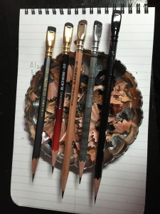 4 Blackwing Volumes pencils and a 602 pencil