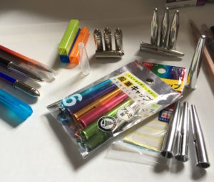 a variety of pencil point protectors